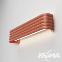 Ribby kinkiet ścienny led 34W 2700K ON/OFF terakota